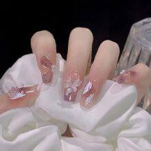 Fashion Personality Wearing Nails Sweet and Cool and Versatile Fake Nail Tips High-end Nail Art Stickers Graffiti Wearing Nails thumbnail-4