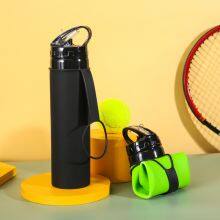 Factory Customized Foldable Silicone Water Bottle thumbnail-4