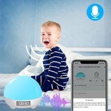 Smart White Noise Machine With Temperature Detection, Night Light With Baby Cry Detection Sunrise Alarm Clock for Gentle Wake Up thumbnail-2