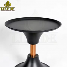 Modern Metal Black Cast Iron and Aluminium Alloy Coffee Tea Table Featuring Steel Legs thumbnail-2