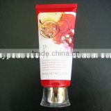 plastic tube with acrylic screw cap for skincare packaging