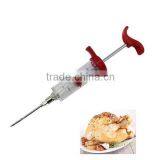 Hot Amazon Meat Marinade Injector Turkey BBQ Tool Chicken Flavor Syringe For Kitchen Cooking Tool thumbnail-1