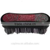 Hot! Bling Horse Face Brush With Pink Gradient Pattern/rhinestone thumbnail-1