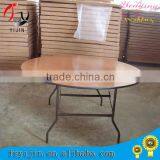 Hotel Folded Round Wooden Banquet Table