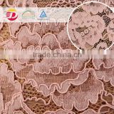 wholesale cheap best sale high quality pink softtextile cord lace fabric for dress