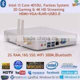 i3 Computer Intel HD4400 Graphics Gigabit LAN 3D Gaming 4K HD Streaming Support 2G RAM 16G SSD WIFI Bluetooth