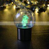 Xmas Snowman With Crystal Ball Desktop Light