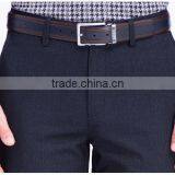 Navy Color Cotton Polyester Spandex Casual Pants Stretch Twill Mens Pants With Jet Pockets thumbnail-5