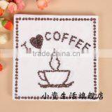 Coffee Bean Made the Coffee Cup Style 100% Virgin Wood Pulp Printed Tissue Paper Napkin for the Restaurant, Event Decoration