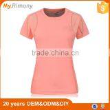 Factory Wholesale Bamboo Fiber Running Fitness Sports Dry Fit Breathable Lady Short Sleeve T Shirt thumbnail-1