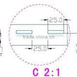 Double Slotted Metal Wall Strip for MDF Board thumbnail-3
