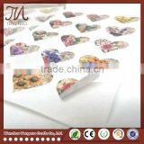 Removable Heart Shape Self-Adhesive Printing Paper Sticker
