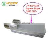 NEW Design G24 LED LAMPS Round&Square 5W/7W/9W/12W G23/G24/E27 LED Plug-in Light G24 Led Bulbs G24 LED Lamp Replacement thumbnail-4