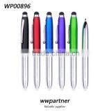 LED MINI Metal Pen Flashlights With Separable Cap, Stylus Pen thumbnail-4