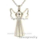 Silver Plated Cute Angel Wings 316l Stainless Steel Cremation Pendant