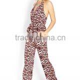 Women Playsuits Wholesale Retro Pattern Printing Jumpsuits/playsuits Women Sexy Jumpsuits thumbnail-5