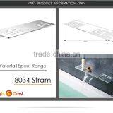 Stainless Steel Deck Mounted Water Fall Bath Faucet Spout thumbnail-6