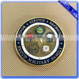 2015 Factory Die Casting Zinc Alloy Gold Custom us Coins