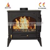 Freestanding triditional indoor soilid fuel burnig fireplace