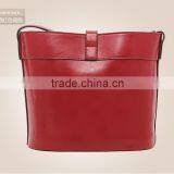 Women Leather Messenger Shoulder Bag Bucket Style Crossboy Bag thumbnail-2