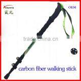Cheap Three Sections Carbon Fiber Telescopic Trekking Pole Nordic Walking Stick thumbnail-4