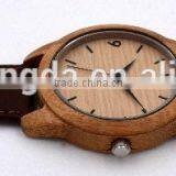 2016 High Quality Natural Bamboo Retro Round Dial Wood Watch thumbnail-6
