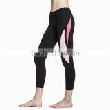 Newest Design 2016 Active Sports Wear Wicking Dry Fit Yoga Leggings Sexy Women Sports Leggings thumbnail-1