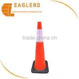 2016 hot sale reflective traffic cone PVC 90cm cone