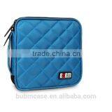Azure 32 Capacity 230D Space Twill PVC Fabric DVD Case CD Holder Personalized cd Case Multi Disc Dvd Cases