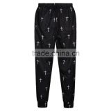 Custom Design sports pants XS-XXL Trousers For Women Cross Print N18-17