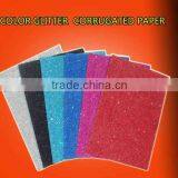 COLOR GLITTER CORRUGATED PAPER