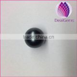 14mm black round half hole natural shell pearls beads for earring making