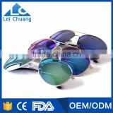 hot selling colorful mirror aviator sunglasses for man and woman with polarized lens