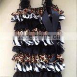 Hot Sale Fashion/ Pretty/ Soft Ruffled Rompers Baby Sleeveless Rompers/ Bodysuit Best Posh Petti Ruffle Lace And Satin Rompers thumbnail-6