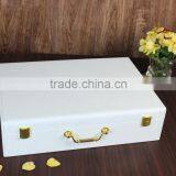 Chinese Factories Wholesale Custom High-grade PU Leather Box, Perfume White Beautiful Gift Box thumbnail-2