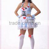 China Sexy Halloween Alice Costumes Wholesale Sexy Cosplay Alice in Wonderland Costume thumbnail-1
