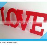 Red Wooden Letters "love" for Wedding Decor thumbnail-3