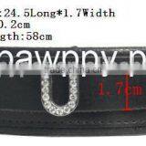 Genuine Real Leather Slide Letter Dog Collar PP-064 thumbnail-2