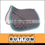 Saddle Pad Wholesale Horse Saddle Pad Scale Quilted With Shaped Wither Double Cords Blue Contrasting Horse Saddle Pad Wholesale thumbnail-1