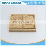 Top Quolity Wooden Tangram Jigsaw Puzzle - Unique Wooden Toys for Kids and Adults Gifts thumbnail-1