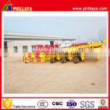 Phillaya Low Price 2 or 3 Axles 40ft Container Chassis Skeleton 20ft 40 Feet Flat Container Semi Trailer With Container Lock thumbnail-1