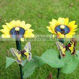 Solar Fluttering Butterfly With Sunflower Flying Butterfly Sunflower Fluttering Butterfly Garden Decoration Solar Butterfly thumbnail-1