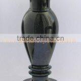 NATURAL JET BLACK MARBLE FLOWER VASES thumbnail-3