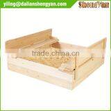 Strongbox Square Wooden Sandpit for Children thumbnail-1