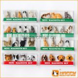 High quality factory supply fridge magnet pet animal custom 3D design miniature animal set