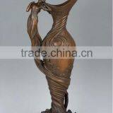 Casting Antique Brass Vase,bronze Craft thumbnail-1