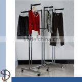 2-ways Garment Display Stand With 6 Arms Rack