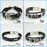 Braided Adjustable Nautical Leather Bracelets for Women thumbnail-6