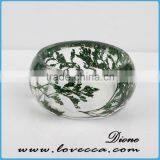 Real Flower Resin Bangle, Real Flower Bracelet, Preserved Flower Bracelet thumbnail-4