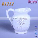 Cheap Ceramic White Pitcher thumbnail-5